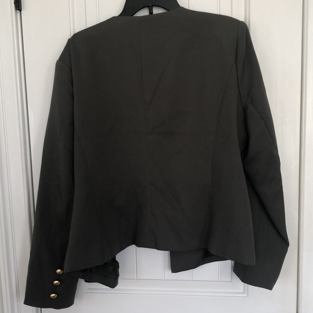 NWT stylish blazer green from NY n Co Soho size XXL - Picture 6 of 7